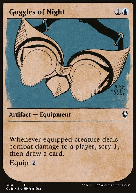 Goggles of Night (Showcase) [Commander Legends: Battle for Baldur's Gate]