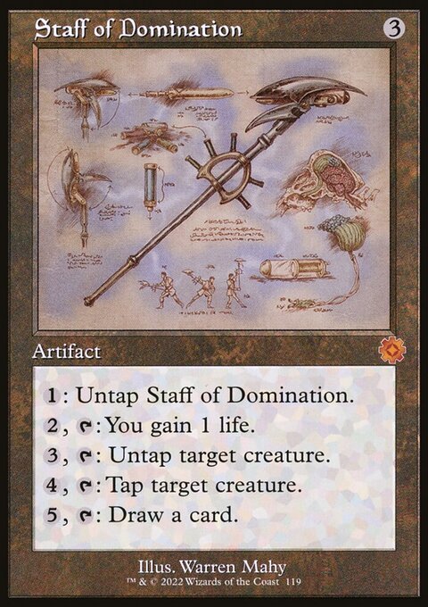 Staff of Domination (Retro Schematic) [The Brothers' War Retro Artifacts]