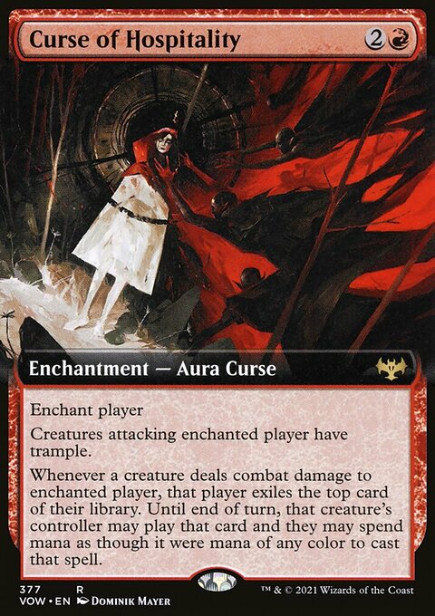 Curse of Hospitality (Extended Art) [Innistrad: Crimson Vow]