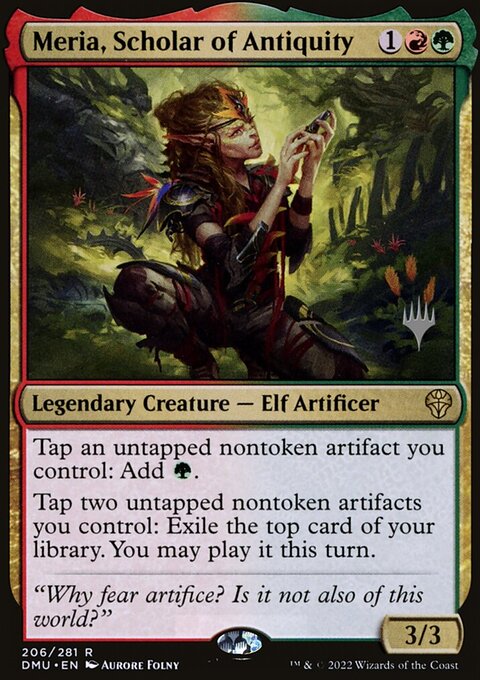 Meria, Scholar of Antiquity (Promo Pack) [Dominaria United Promos]