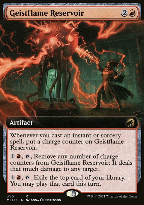Geistflame Reservoir (Extended Art) [Innistrad: Midnight Hunt]
