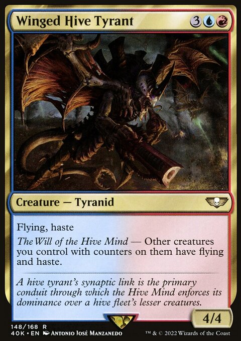 Winged Hive Tyrant (Surge Foil) [Warhammer 40,000]