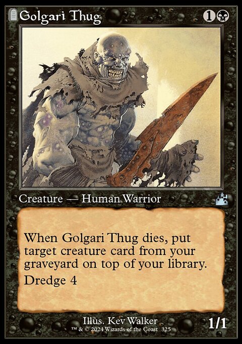 Golgari Thug (Retro Frame) [Ravnica Remastered]