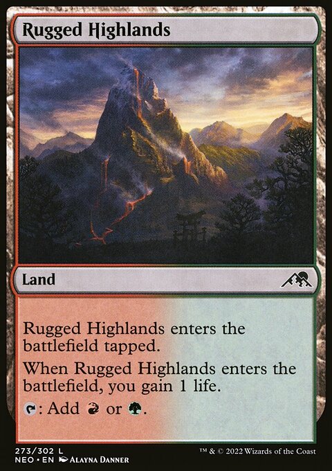 Rugged Highlands [Kamigawa: Neon Dynasty]