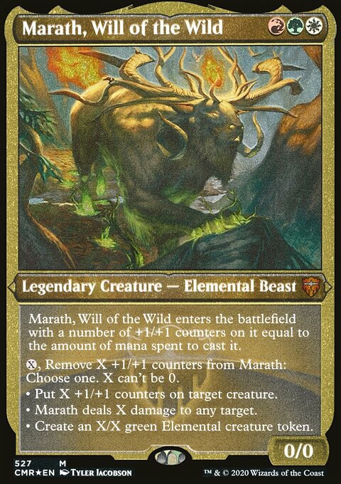 Marath, Will of the Wild (Etched) [Commander Legends]