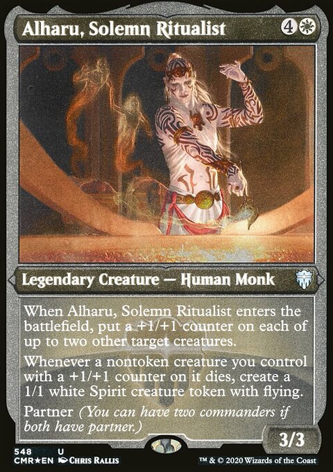 Alharu, Solemn Ritualist (Etched) [Commander Legends]