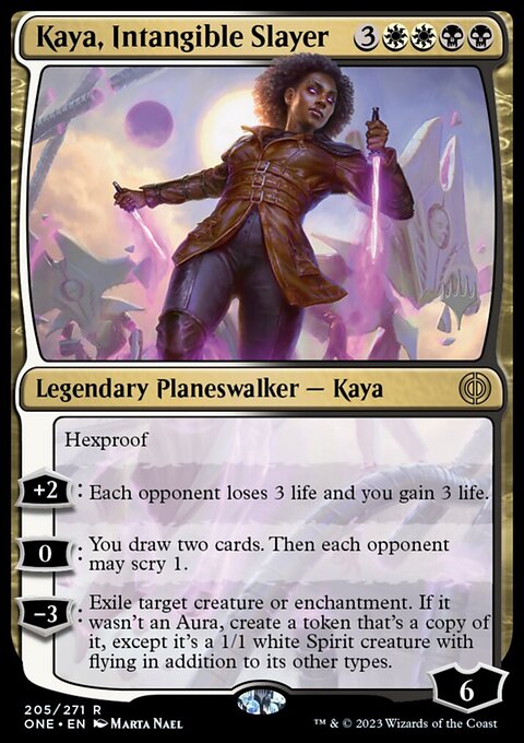 Kaya, Intangible Slayer [Phyrexia: All Will Be One Prerelease Promos]