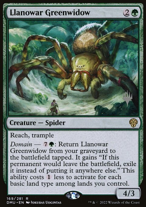 Llanowar Greenwidow (Promo Pack) [Dominaria United Promos]