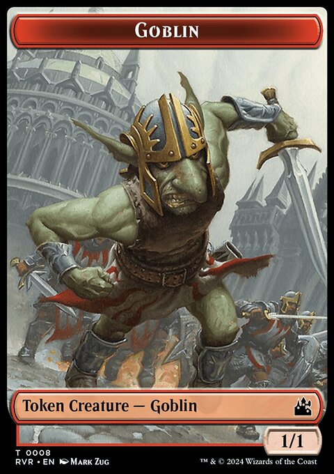 Goblin (0008) // Rhino Double-Sided Token [Ravnica Remastered Tokens]