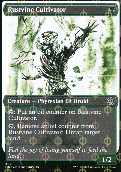 Rustvine Cultivator (Showcase Ichor Step-and-Compleat Foil) [Phyrexia: All Will Be One]
