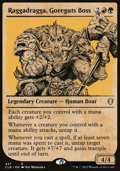 Raggadragga, Goreguts Boss (Showcase) [Commander Legends: Battle for Baldur's Gate]