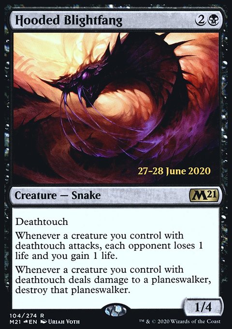 Hooded Blightfang [Core Set 2021 Prerelease Promos]