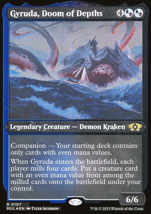 Gyruda, Doom of Depths (Foil Etched) [Multiverse Legends]