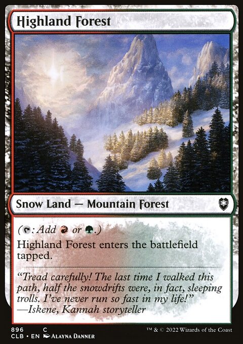 Highland Forest [Commander Legends: Battle for Baldur's Gate]