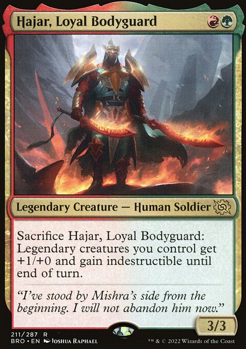 Hajar, Loyal Bodyguard [The Brothers' War]