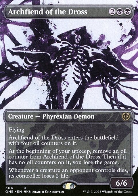 Archfiend of the Dross (Borderless Ichor) [Phyrexia: All Will Be One]