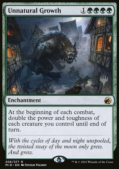 Unnatural Growth (Promo Pack) [Innistrad: Midnight Hunt Promos]