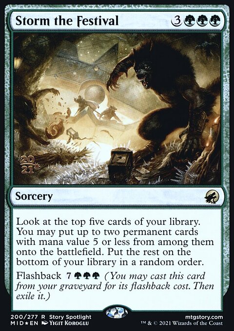 Storm the Festival [Innistrad: Midnight Hunt Prerelease Promos]