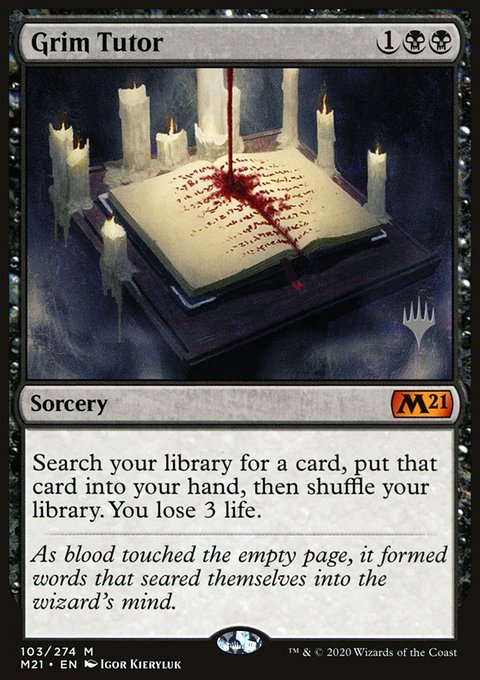 Grim Tutor (Promo Pack) [Core Set 2021 Promos]