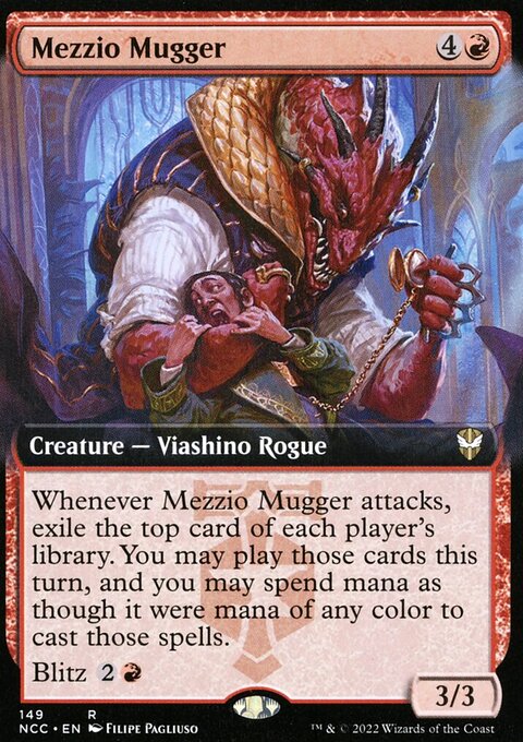 Mezzio Mugger (Extended Art) [Streets of New Capenna Commander]