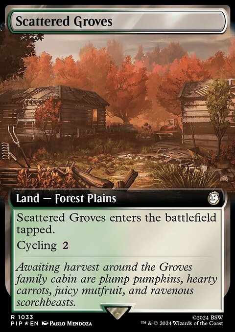 Scattered Groves (Extended Art) (Surge Foil) [Fallout]