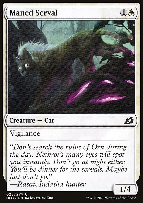 Maned Serval [Ikoria: Lair of Behemoths]