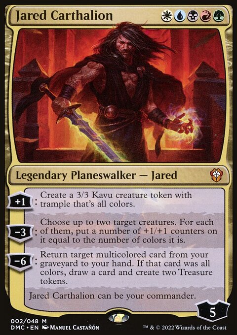 Jared Carthalion (Showcase Display Commander) [Dominaria United Commander]