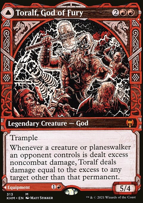 Toralf, God of Fury // Toralf's Hammer (Showcase) [Kaldheim]