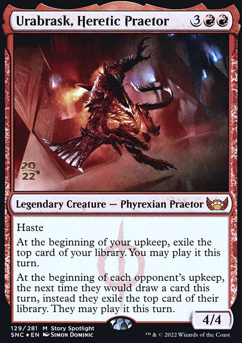 Urabrask, Heretic Praetor [Streets of New Capenna Prerelease Promos]