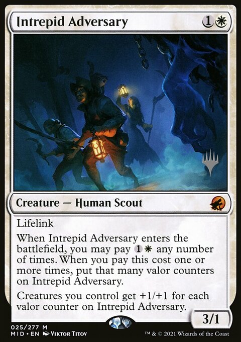 Intrepid Adversary (Promo Pack) [Innistrad: Midnight Hunt Promos]