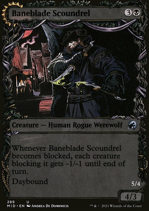 Baneblade Scoundrel // Baneclaw Marauder (Showcase Equinox) [Innistrad: Midnight Hunt]