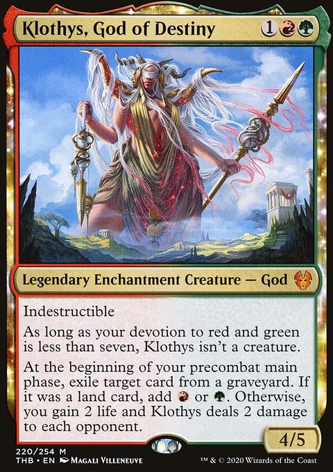 Klothys, God of Destiny (Promo Pack) [Theros Beyond Death Promos]