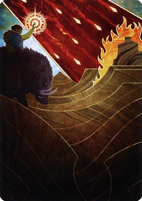 Stone Rain Art Card (Gold-Stamped Signature) [Strixhaven: School of Mages Art Series]