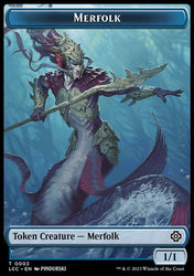 Bird // Merfolk (0003) Double-Sided Token [The Lost Caverns of Ixalan Commander Tokens]