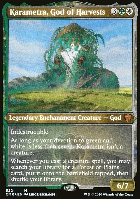 Karametra, God of Harvests (Etched) [Commander Legends]