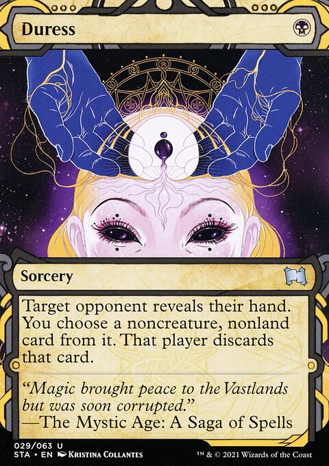 Duress (Foil Etched) [Strixhaven: School of Mages Mystical Archive]