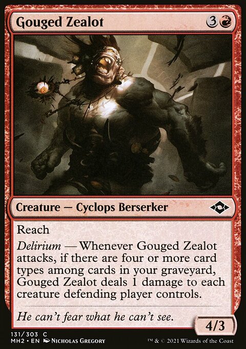 Gouged Zealot [Modern Horizons 2]