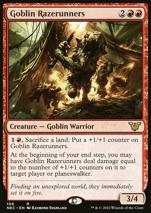 Goblin Razerunners [Kamigawa: Neon Dynasty Commander]