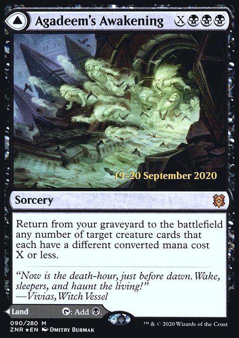 Agadeem's Awakening // Agadeem, the Undercrypt [Zendikar Rising Prerelease Promos]