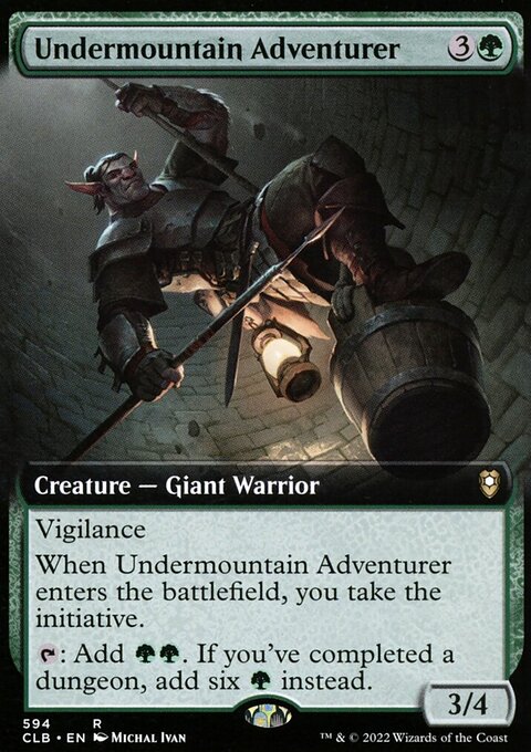 Undermountain Adventurer (Extended Art) [Commander Legends: Battle for Baldur's Gate]