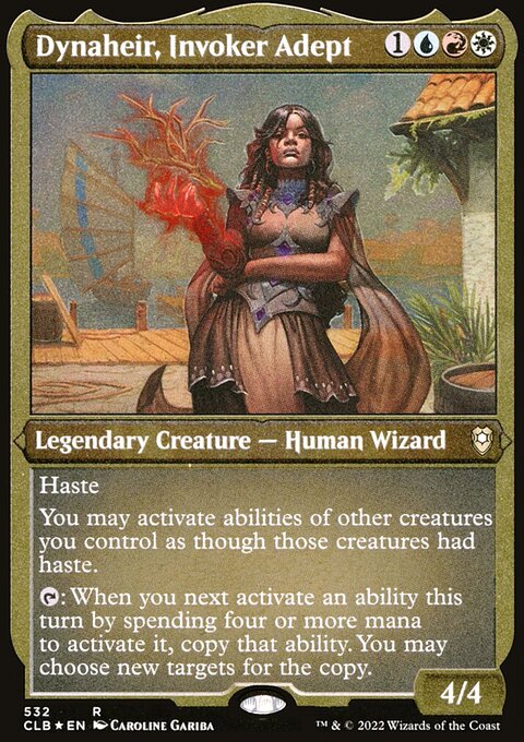 Dynaheir, Invoker Adept (Foil Etched) [Commander Legends: Battle for Baldur's Gate]