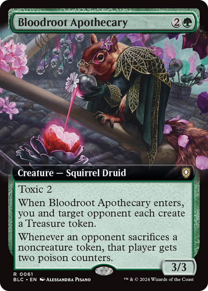 Bloodroot Apothecary (Extended Art) [Bloomburrow Commander]