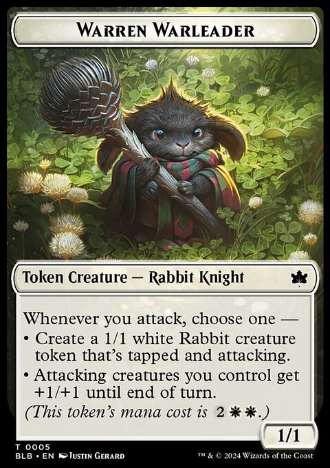 Warren Warleader Token [Bloomburrow Tokens]