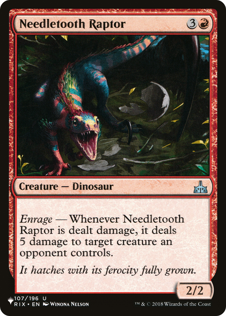 Needletooth Raptor [The List]