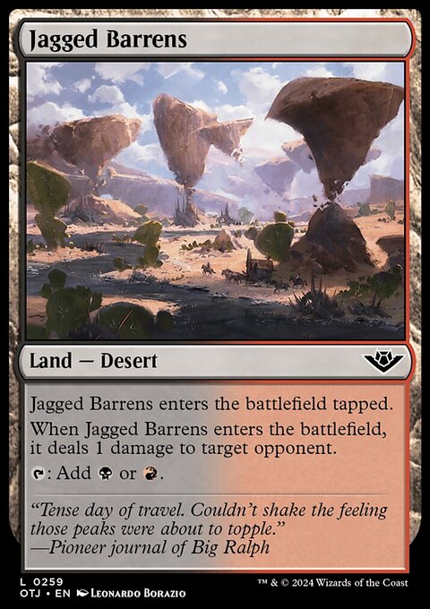 Jagged Barrens [Outlaws of Thunder Junction]