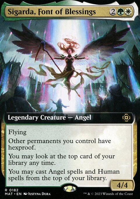 Sigarda, Font of Blessings (Extended Art) [March of the Machine: The Aftermath]