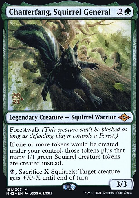 Chatterfang, Squirrel General [Modern Horizons 2 Prerelease Promos]