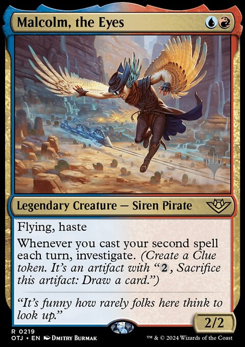 Malcolm, the Eyes (Promo Pack) [Outlaws of Thunder Junction Promos]