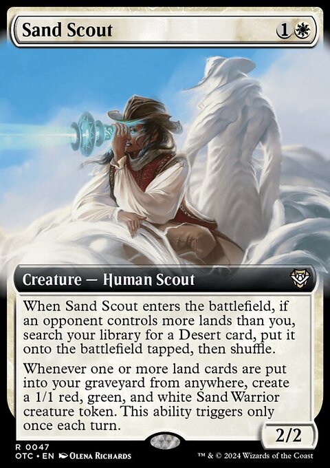 Sand Scout (Extended Art) [Outlaws of Thunder Junction Commander]