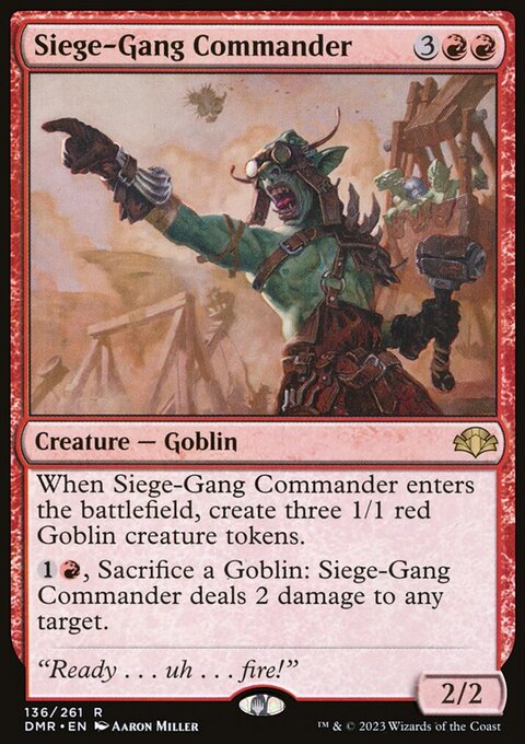 Siege-Gang Commander [Dominaria Remastered]